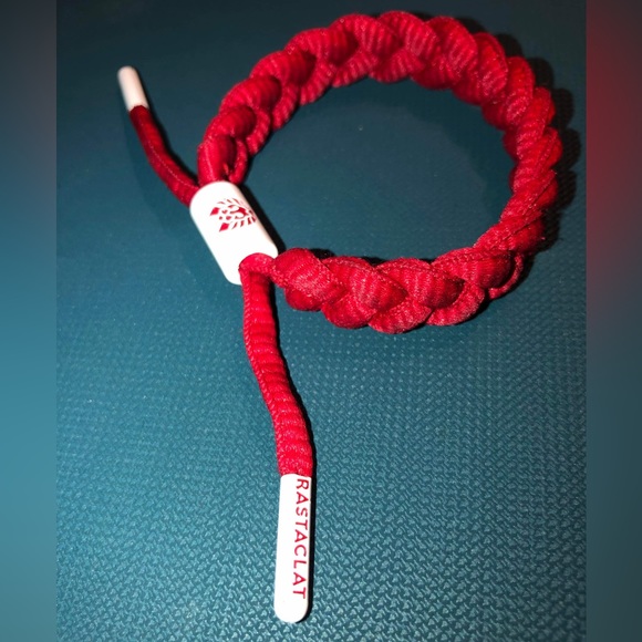 Rastaclat red & white braided bracelet - Picture 3 of 4